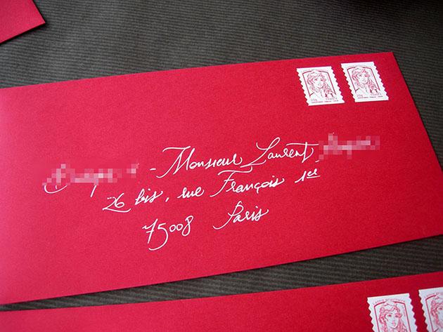 calligraphie enveloppe paris, calligraphe invitation paris, enveloppes invitations calligraphiees, calligraphe