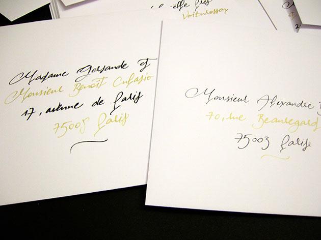 calligraphe, calligraphie enveloppe, calligraphe enveloppe paris, calligraphie enveloppe faire part mariage, enveloppes calligraphi&eacute;es, invitations calligraphi&eacute;es, calligraphe professionnel