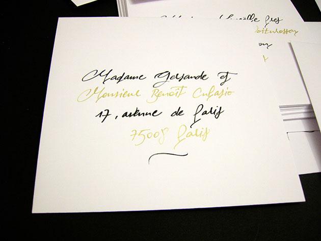 calligraphe, calligraphie enveloppe, calligraphe enveloppe paris, calligraphie enveloppe faire part mariage, enveloppes calligraphi&eacute;es, invitations calligraphi&eacute;es, calligraphe professionnel