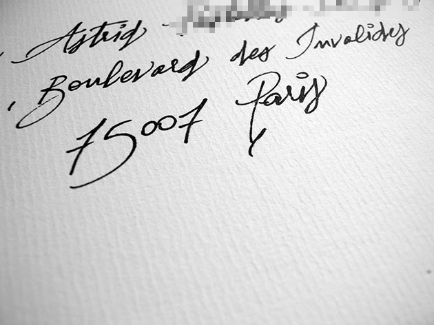 calligraphe enveloppe paris, calligraphie invitation paris, enveloppe calligraphiée, invitation calligraphiée