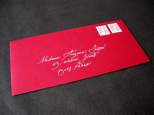 calligraphie enveloppe paris, calligraphe invitation paris, enveloppes invitations calligraphiees, calligraphe