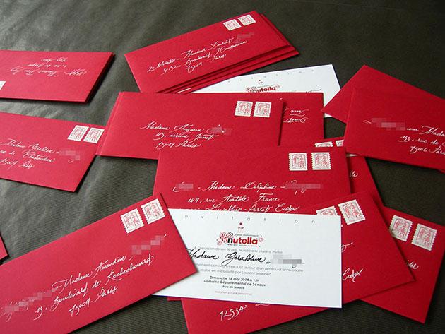 calligraphie enveloppe paris, calligraphe invitation paris, enveloppes invitations calligraphiees, calligraphe