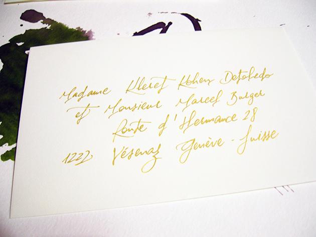 calligraphie enveloppes