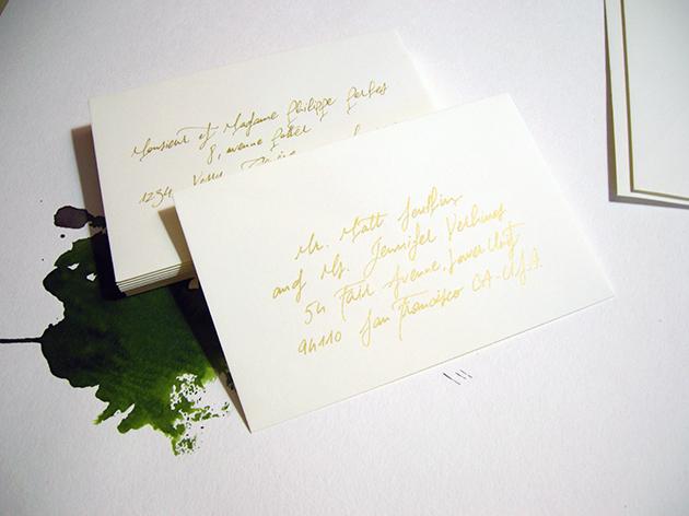 calligraphie enveloppes