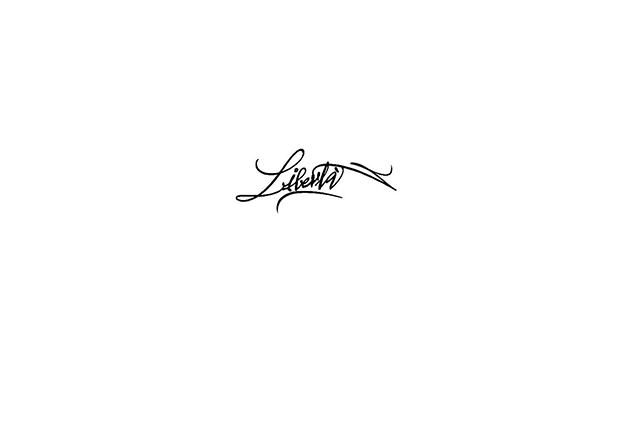 calligraphy tattoo lettering liberta, calligraphy tattoo font, calligraphie tatouage liberta, calligraphie tatouage paris calligraphe, calligraphe enveloppe Paris