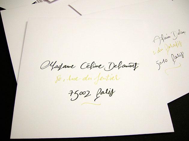 &eacute;criture enveloppe faire part mariage, calligraphie enveloppes, calligraphe enveloppe paris, calligraphie enveloppe mariage, calligraphe professionnel paris, enveloppes calligraphi&eacute;es, calligraphe